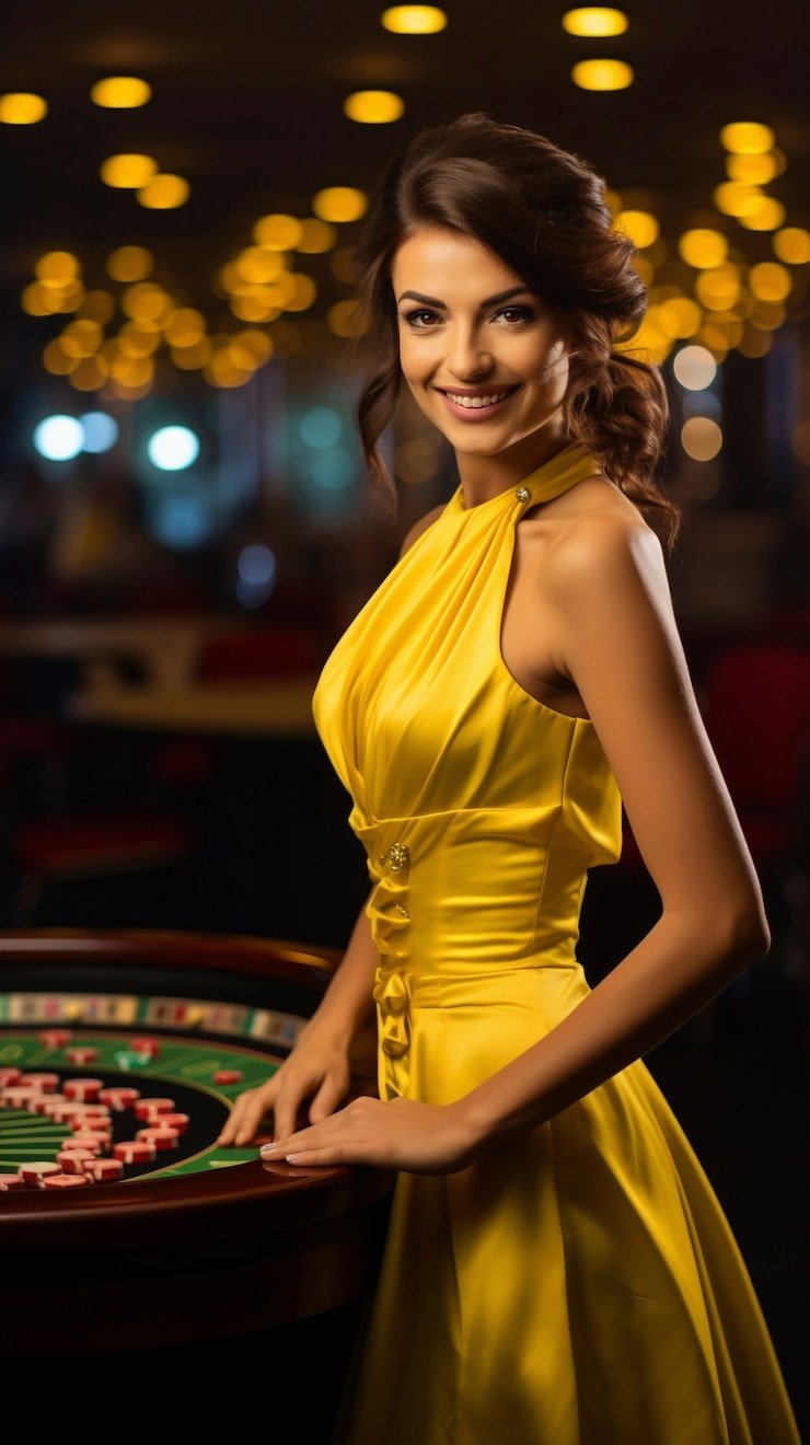 Roulette wheel close-up during a live spin