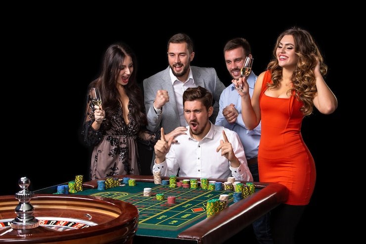 Speed Roulette wheel in motion with multiple camera angles on dealer and table